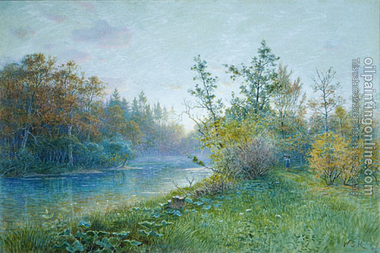 William Stanley Haseltine - Mill Dam In Traunstein